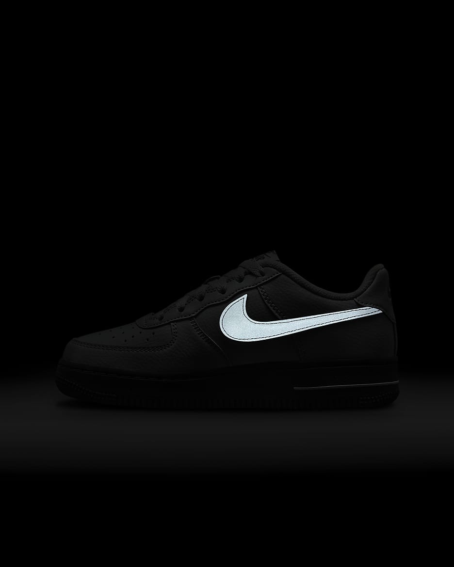 Nike Air Force 1 Older Kids Shoes Black